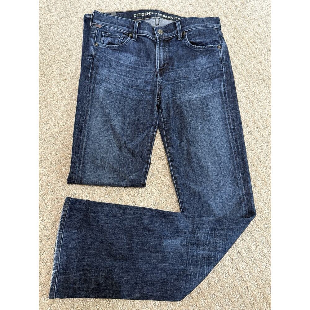 Citizen Of Humanity Amber Medium Rise Bootcut Women's Dark Blue Jeans 27x30 - Picture 2 of 14